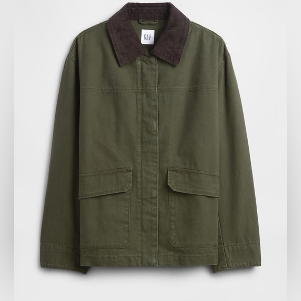 Gap Workwear Gorpcore Relaxed Canvas Barn Chore Coat Jacket NWOT XL & M - Picture 6 of 10